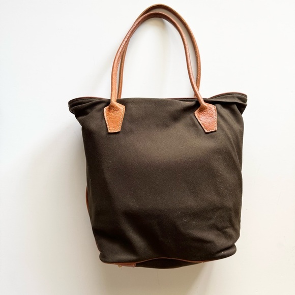 Vintage Eric Javits Brown Tan Tote Bag Rare - Picture 12 of 16